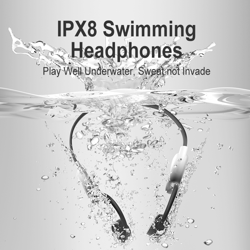 Night Run 16G Memory Swim Waterproof True Wireless Open Ear Bone Conduction Bluetooth Headphones