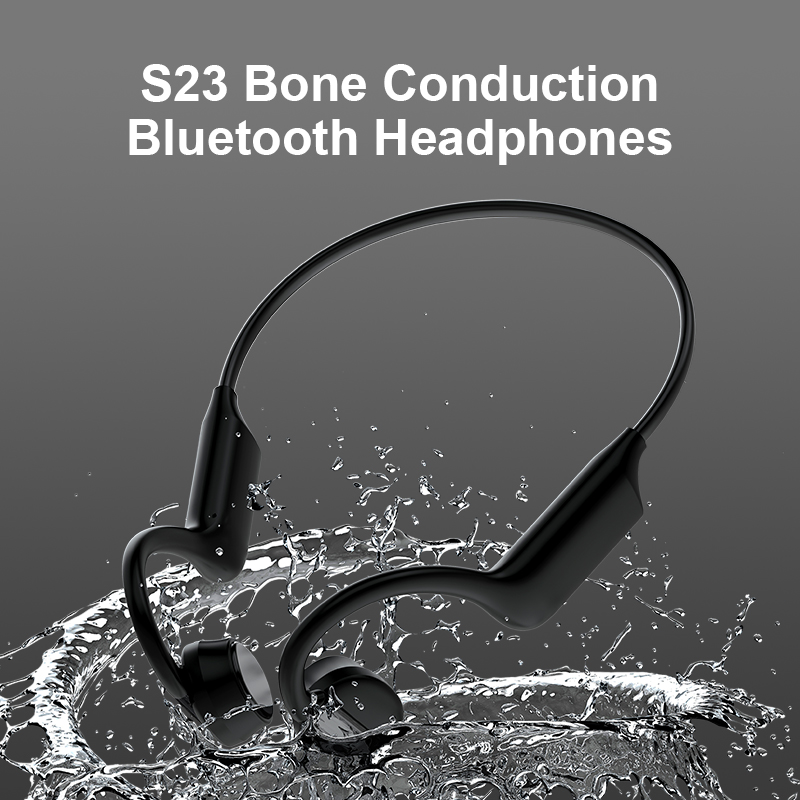 Inductivv หูฟังการนำกระดูก Bluetooth ไร้สาย IP54 หูฟังการนำอากาศแบบสปอร์ตกันน้ำ