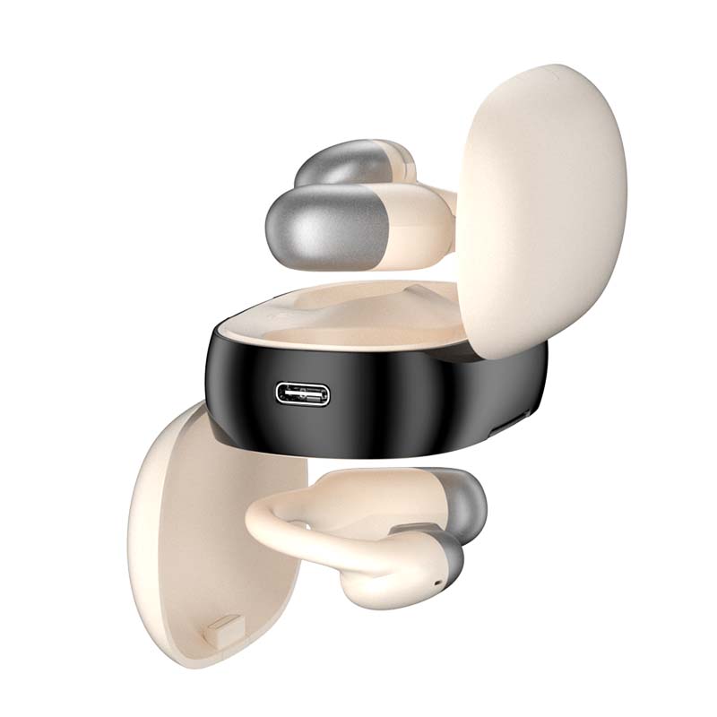 การขายส่งผลิตภัณฑ์ใหม่ที่ชาร์จเร็วจอแสดงผลดิจิตอล TYPE-C บลูทูธไร้สาย OWS Open Auriculares 