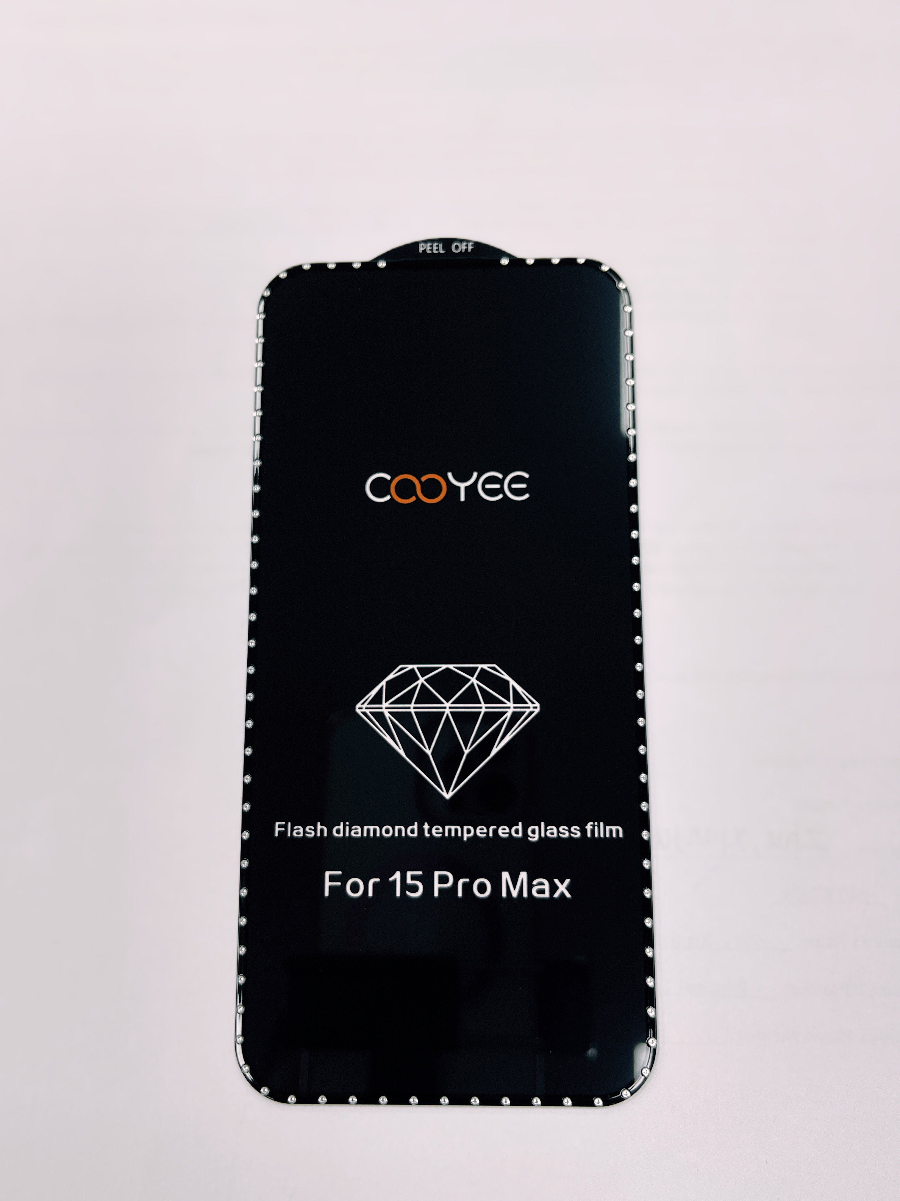 Diamond Apple 15 Pro Max กระจกนิรภัยใส ฟิล์มกันรอยหน้าจอโทรศัพท์มือถือ ฟิล์มตก ครอบคลุมเต็มหน้าจอ ลายนิ้วมือไม่ติด