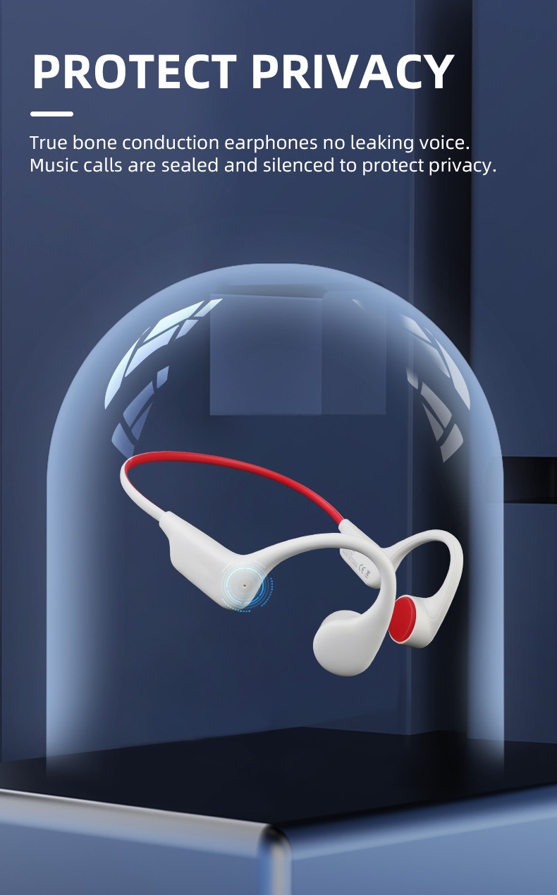 หูฟัง Sports Bluetooth Bone Conduction OEM และ ODM กันน้ำ IP68