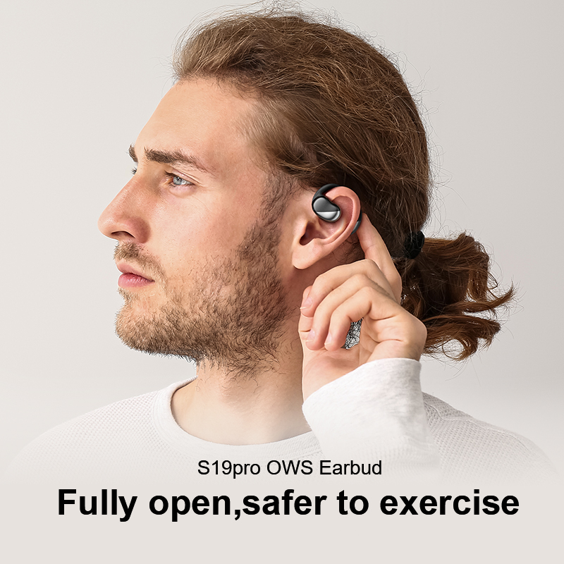 การลดเสียงรบกวนแบบสัมผัสอัจฉริยะเสียงสเตอริโอ OWS Directional Audio Open Ear Mini Inductivv Headphones
